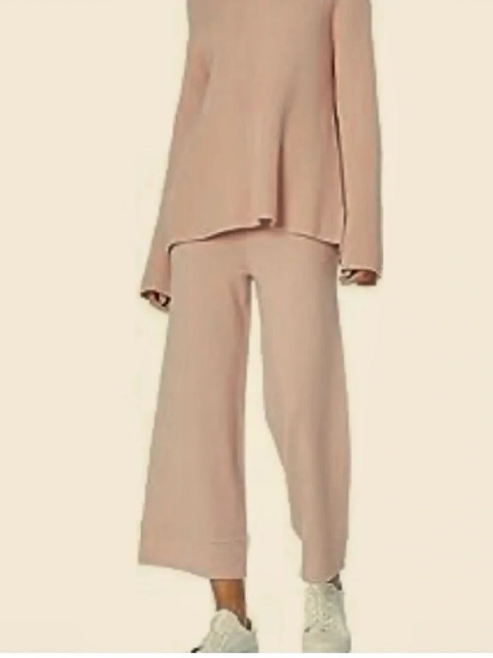 The Drop- Women's Bernadette Pull-On Loose-Fit Cropped Sweater Pant